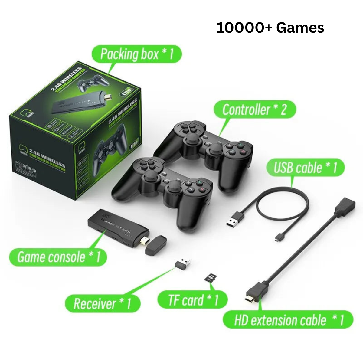 M8 Pro Retro Game Stick 64GB (2026 Version)