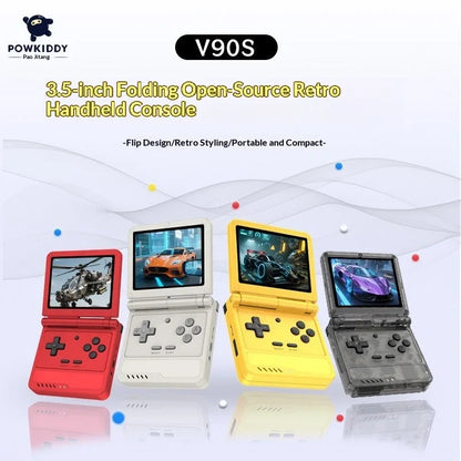 Powkiddy V90s Retro Handheld Game Console (2026 Version)