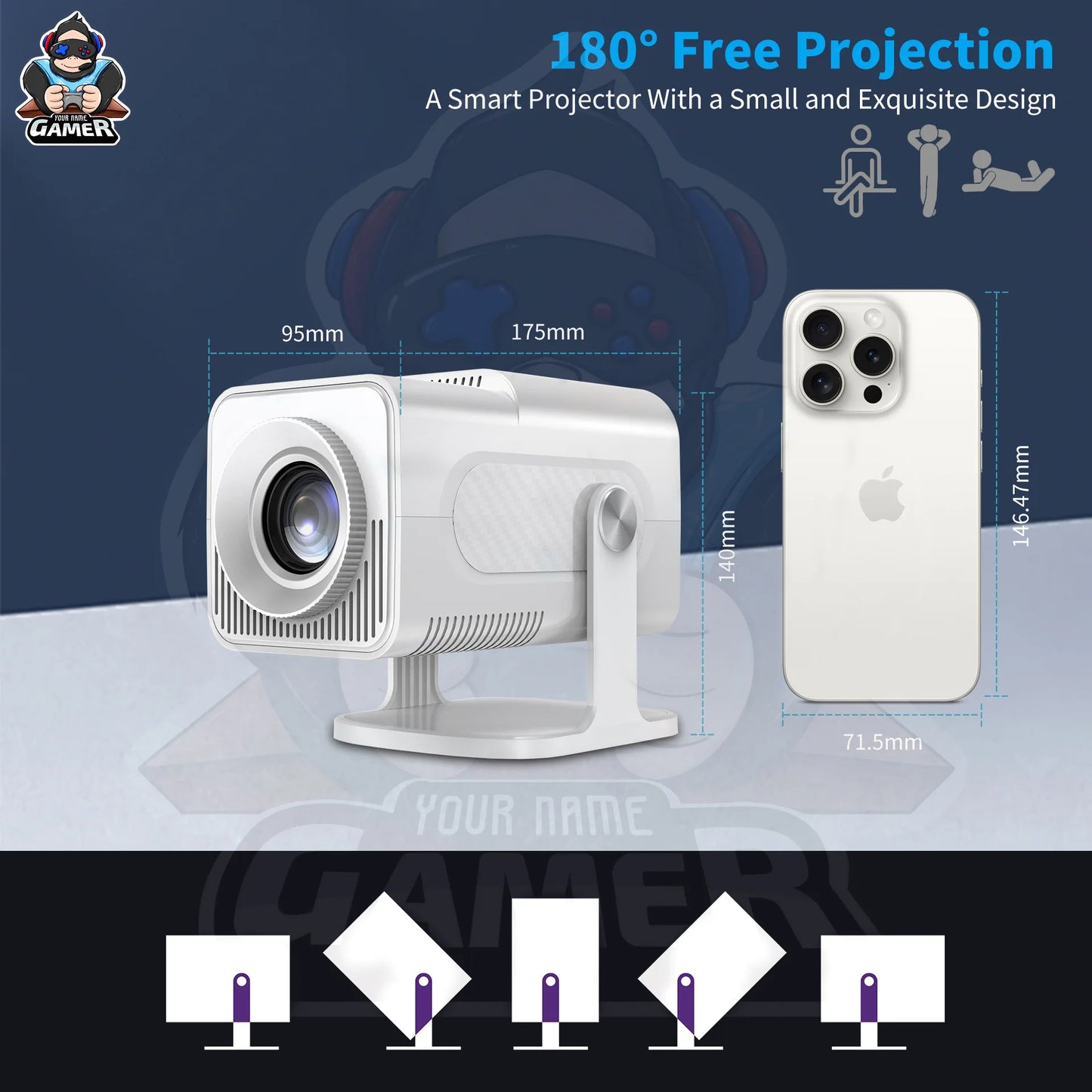 HCS350 Pro Retro Game Projector (2026 Version)