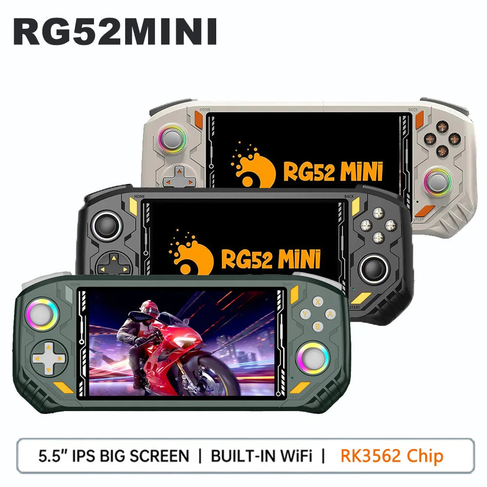 RG52 Pro Max Retro Handheld Game Console (2026 Version)