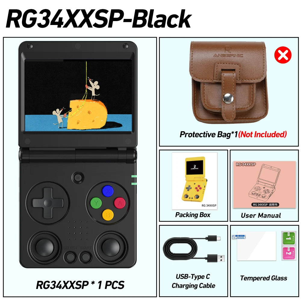 RG34XXSP Retro Handheld Game Console (2026 Version)