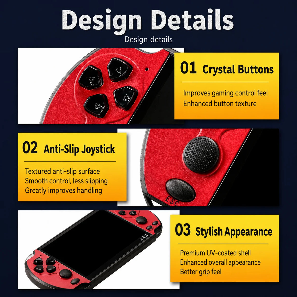 X12 Retro Handheld Game Console (2026 Version)