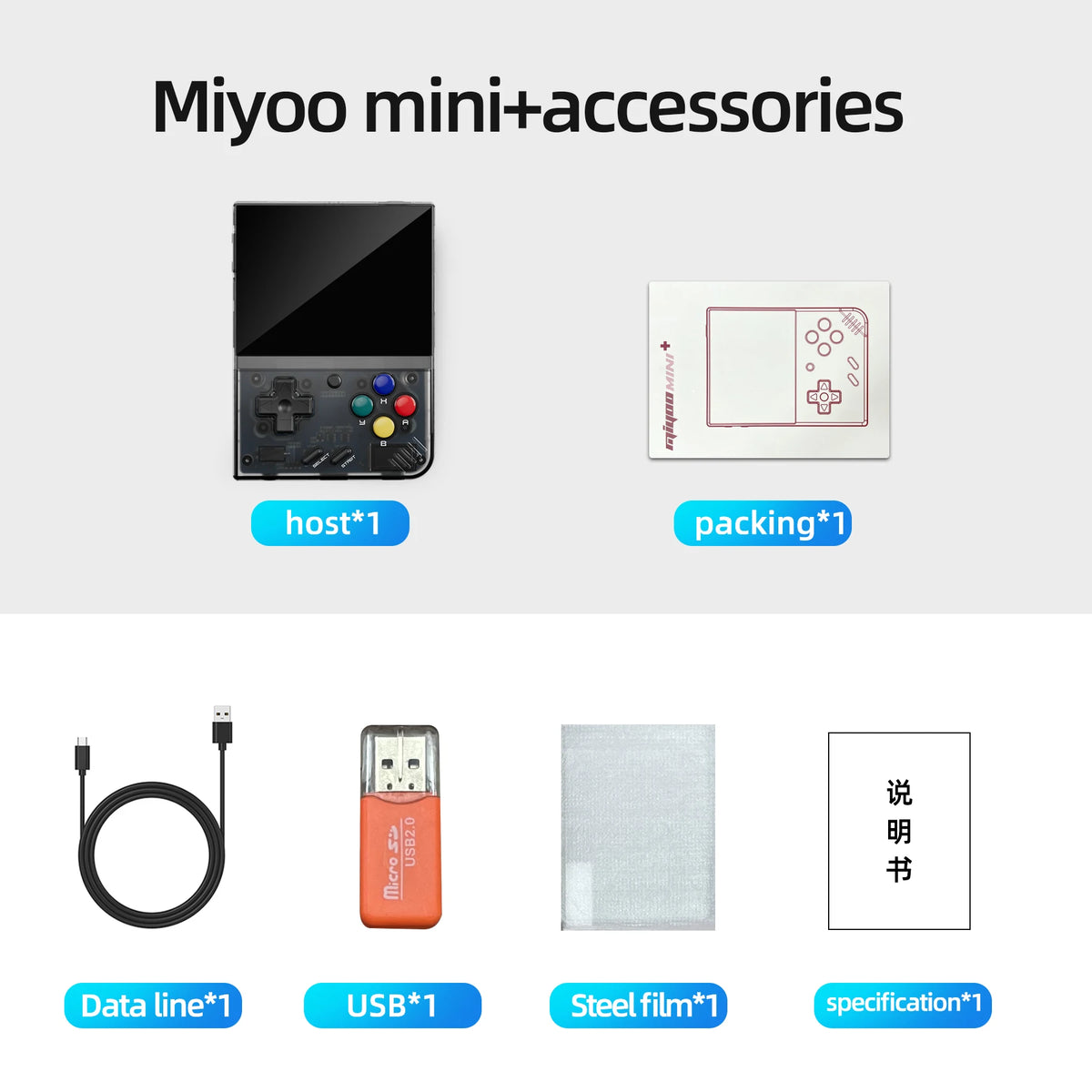 MIYOO Mini Plus Retro Handheld Game Console (2026 Version)