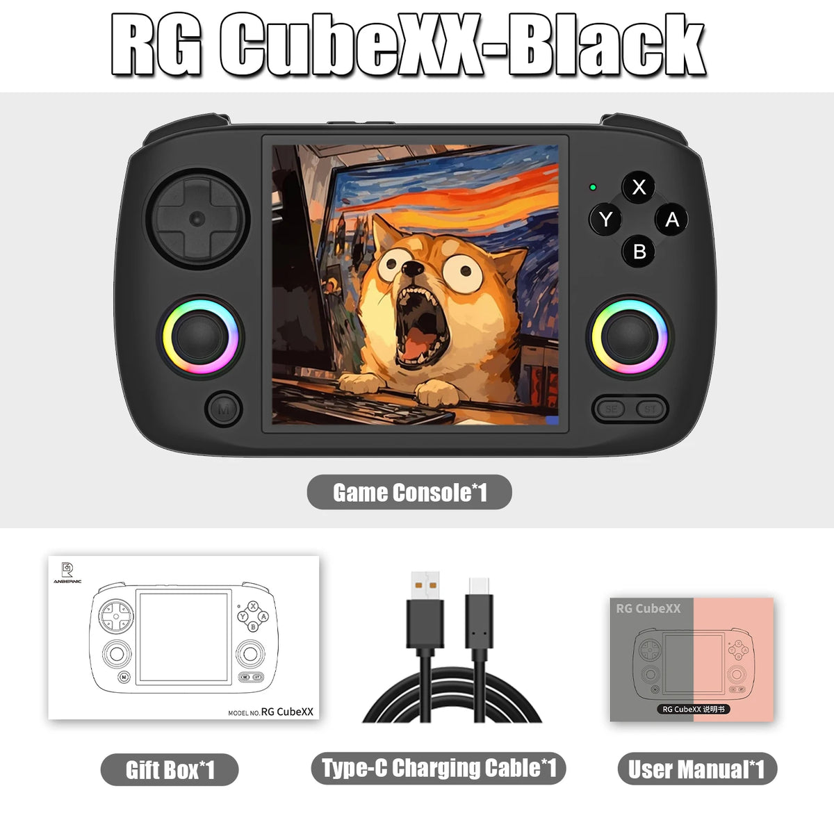 RG CubeXX Retro Handheld Game Console (2026 Version)