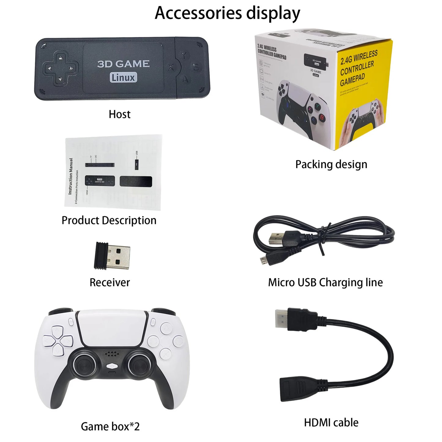 U9 PRO Retro Game Stick 