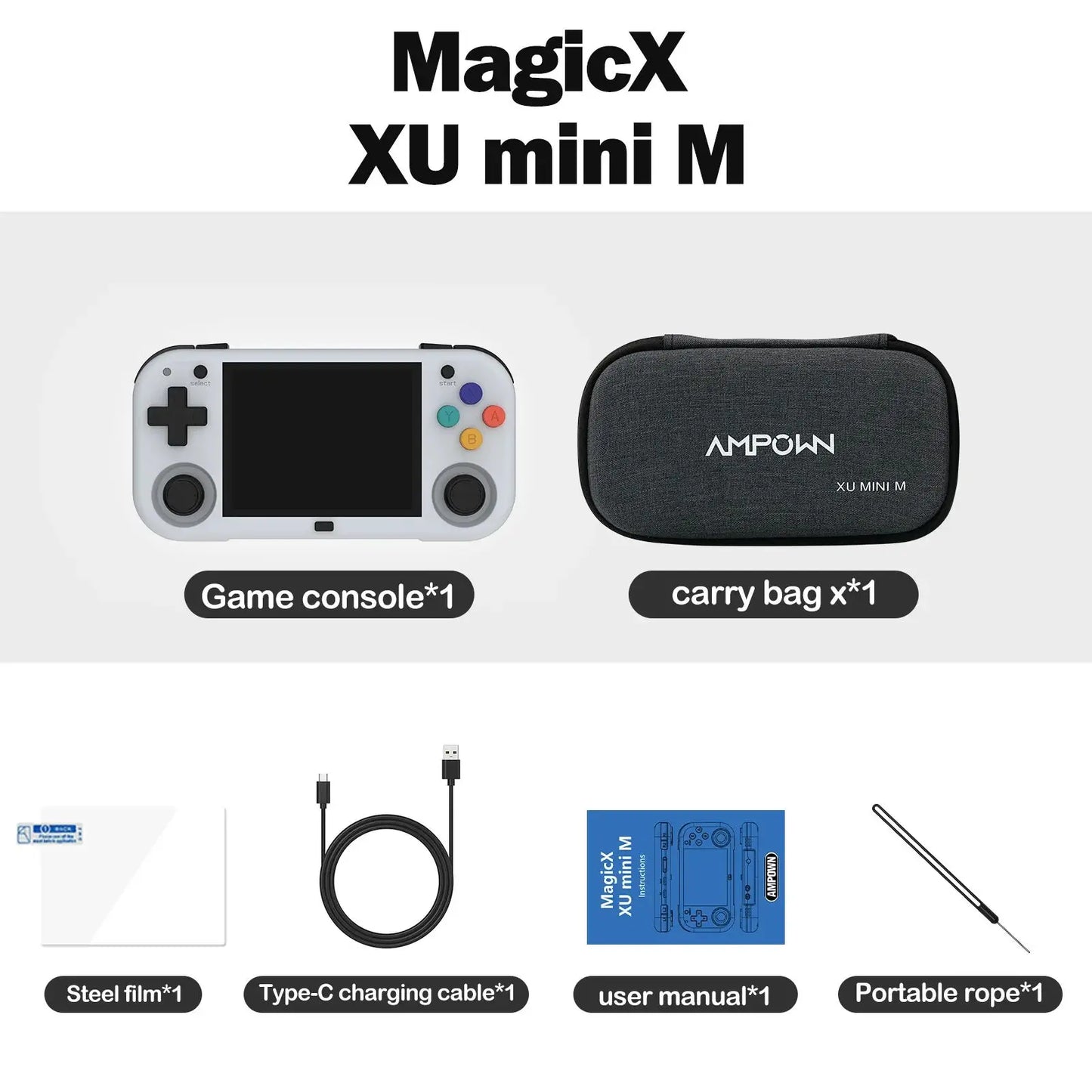 XU MINI M Retro Handheld Game Console (2026 Version)