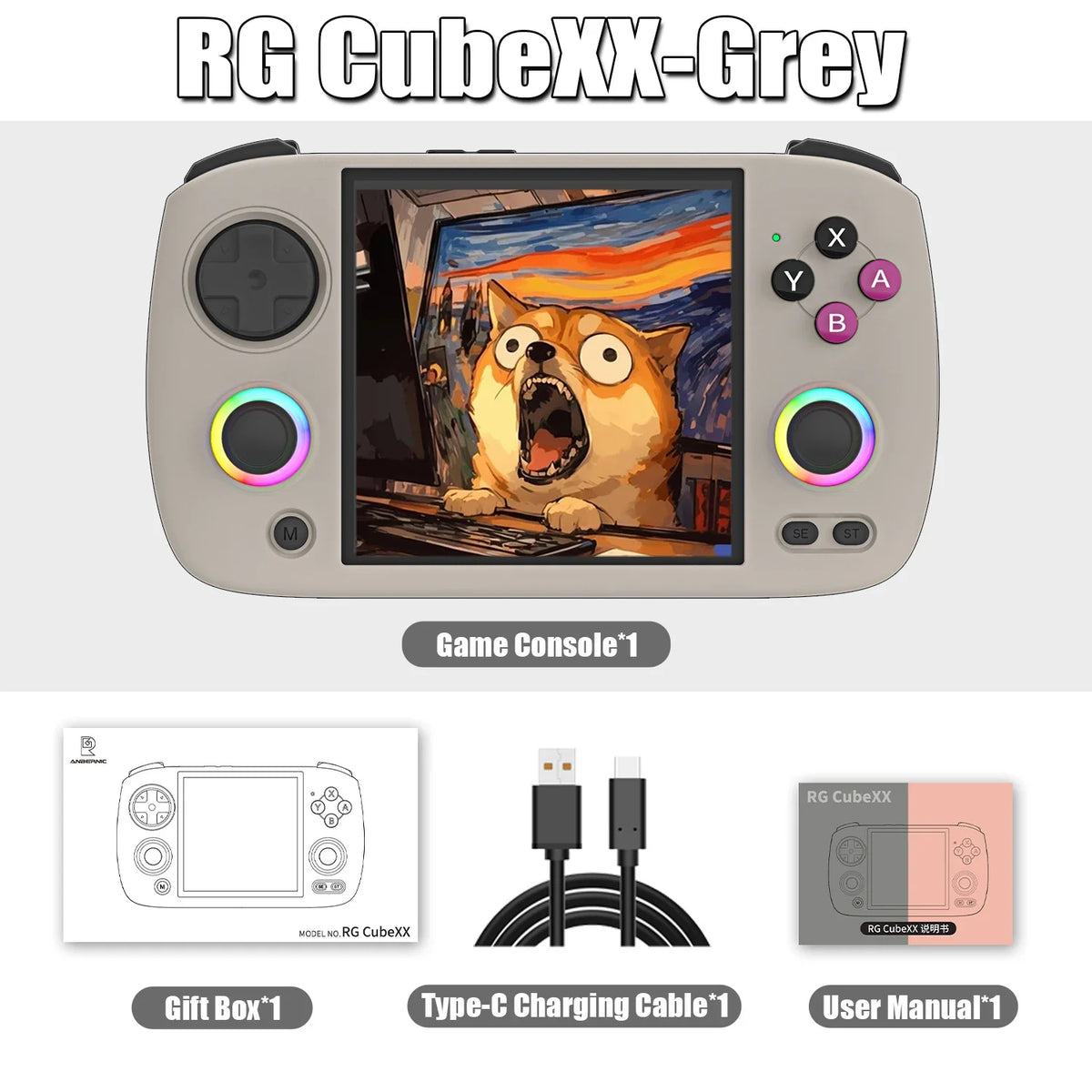 RG CubeXX Retro Handheld Game Console (2026 Version)