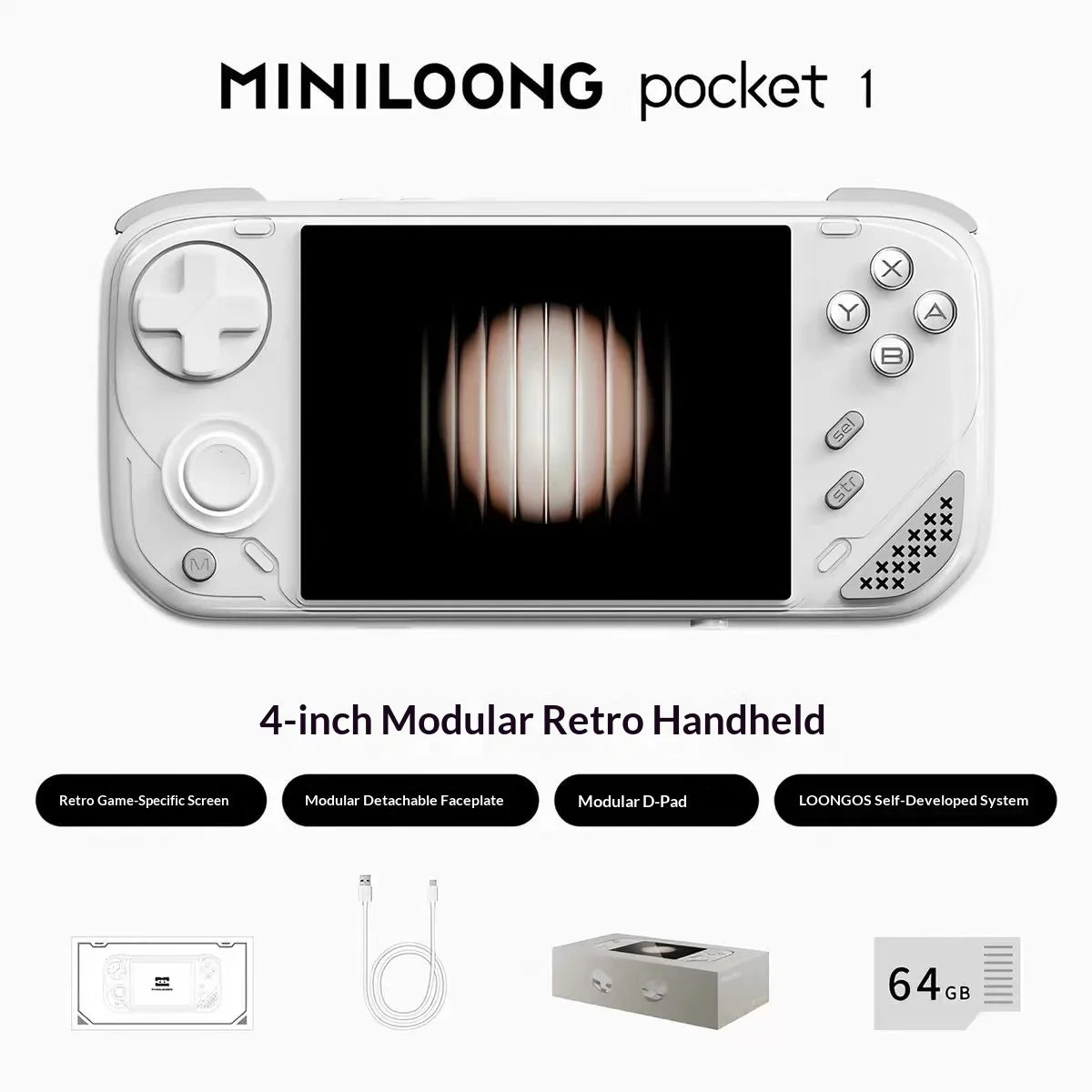 MINILOONG POCKET 1 Retro Handheld Game Console (2026 Version)