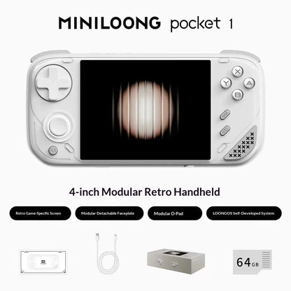 MINILOONG POCKET 1 Retro Handheld Game Console (2026 Version)