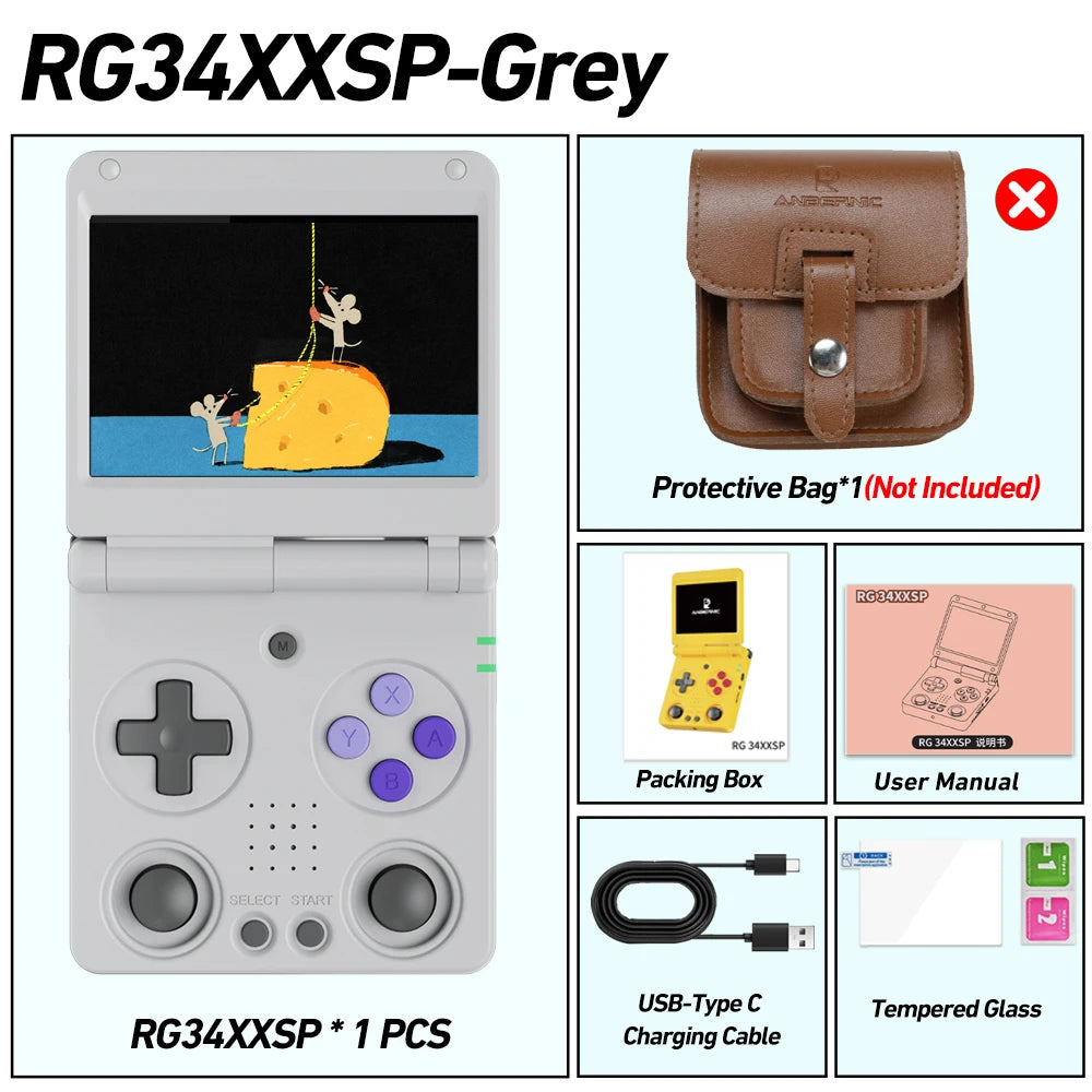 RG34XXSP Retro Handheld Game Console (2026 Version)