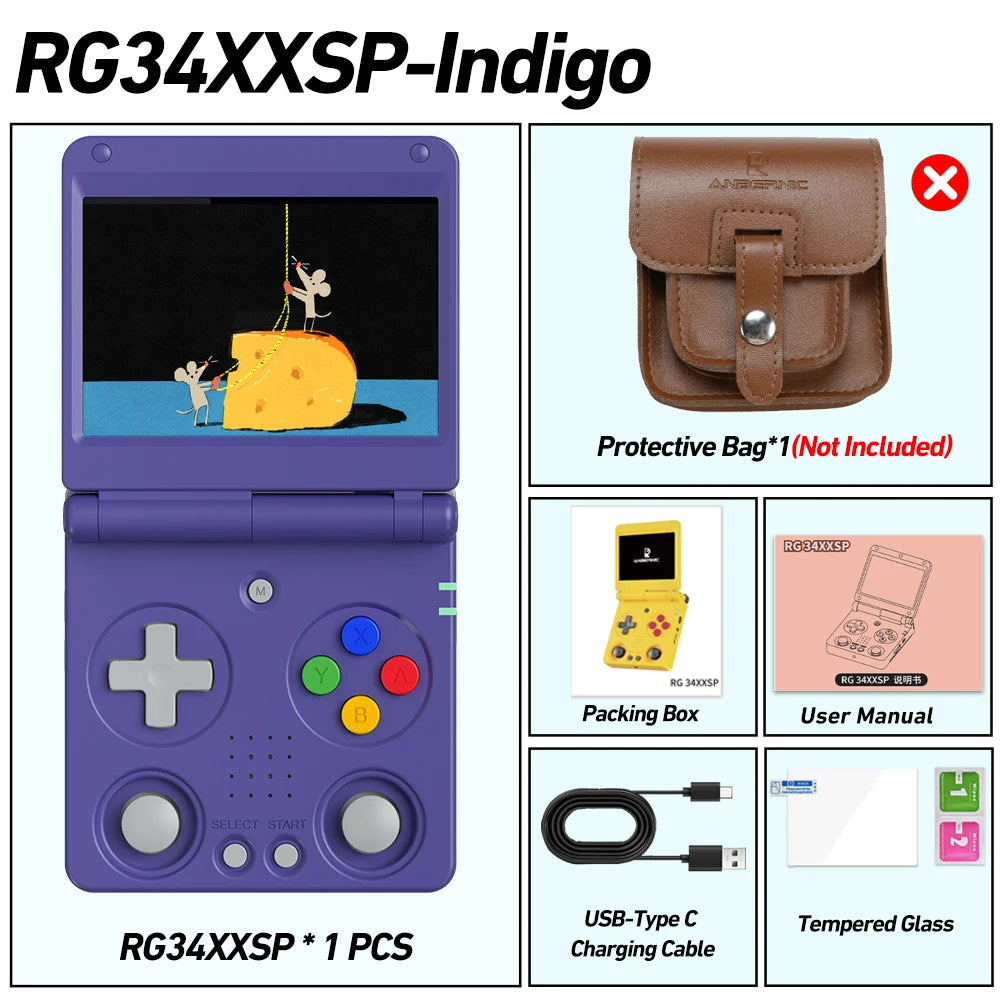 RG34XXSP Retro Handheld Game Console (2026 Version)