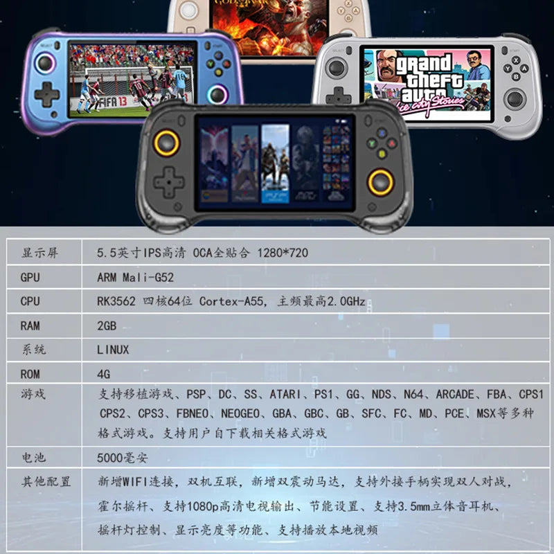 H55 Pro Handheld Game Console (2026 Version)