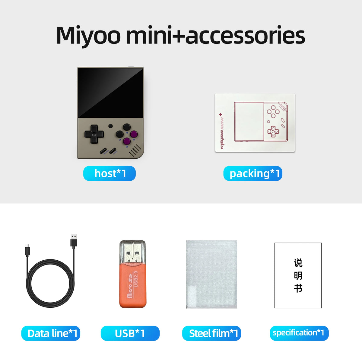 MIYOO Mini Plus Retro Handheld Game Console (2026 Version)