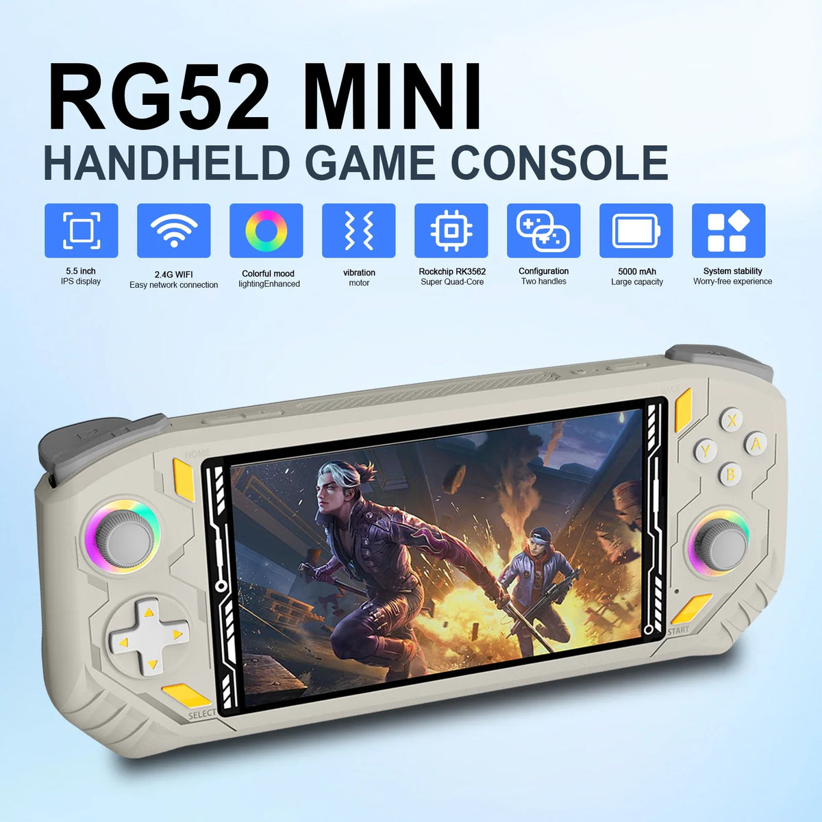 RG52 MINI Retro Handheld Game Console (2026 Version)