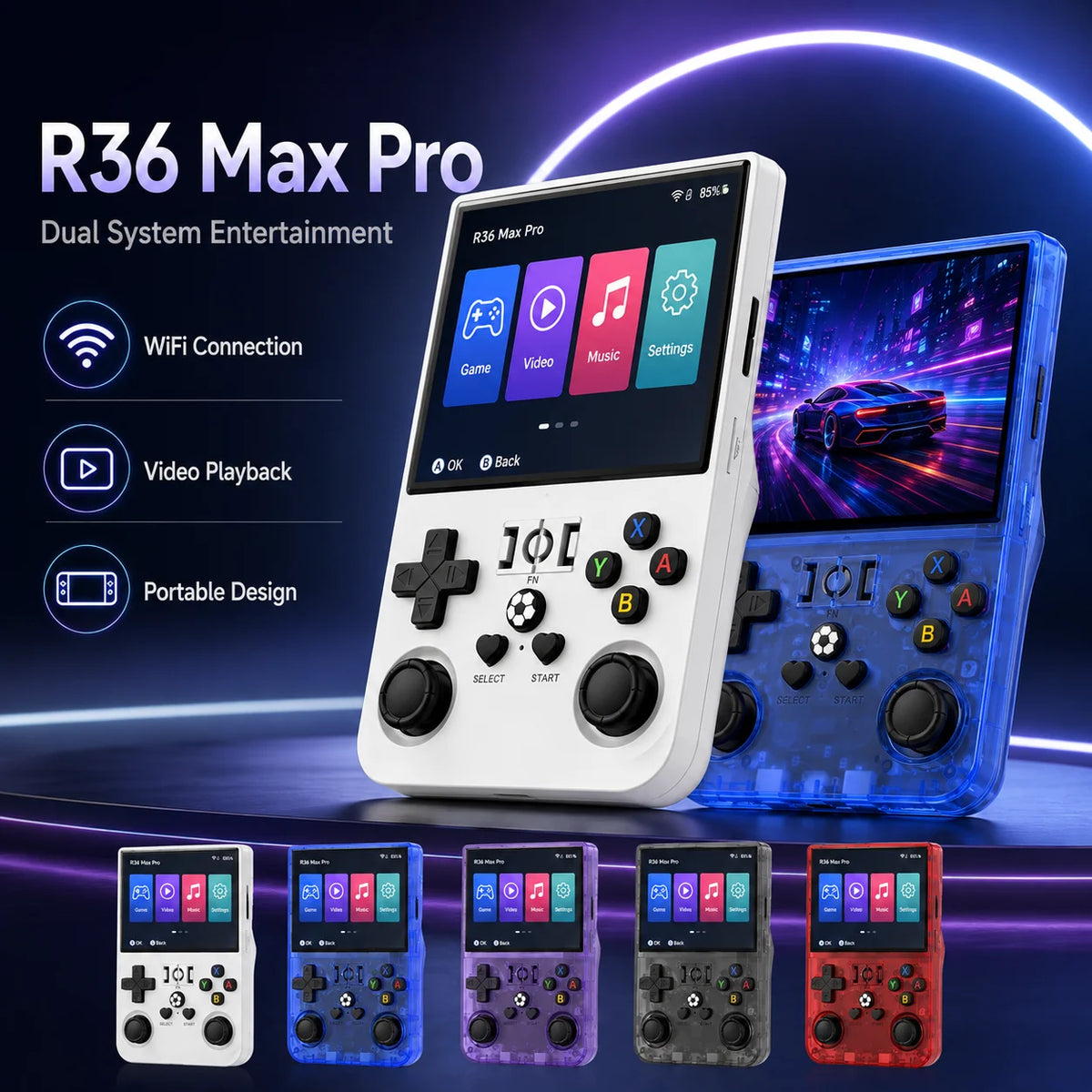 R36 Max Pro Retro Handheld Console (2026 Version)