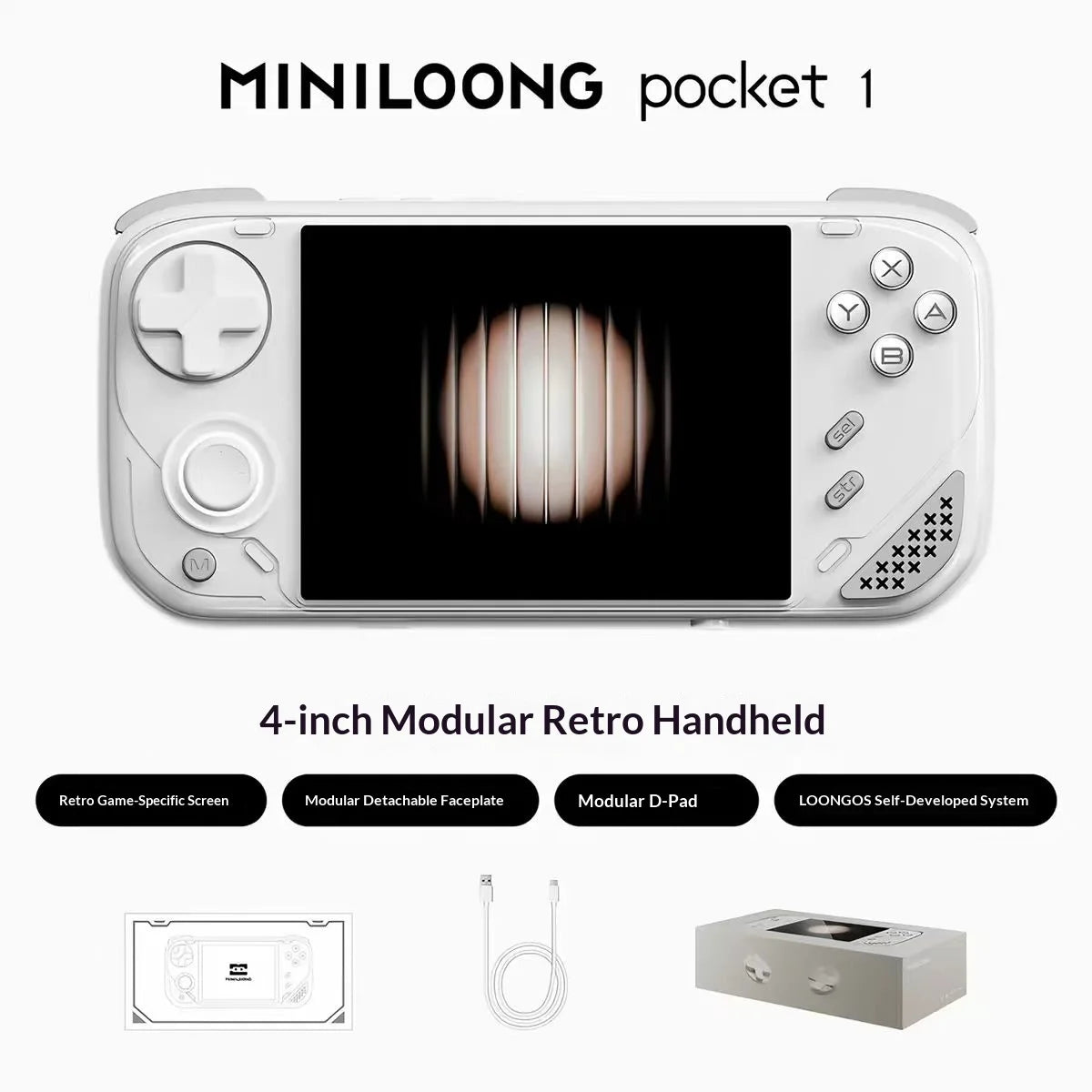 MINILOONG POCKET 1 Retro Handheld Game Console (2026 Version)