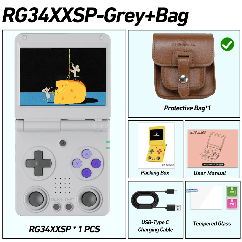 RG34XXSP Retro Handheld Game Console (2026 Version)
