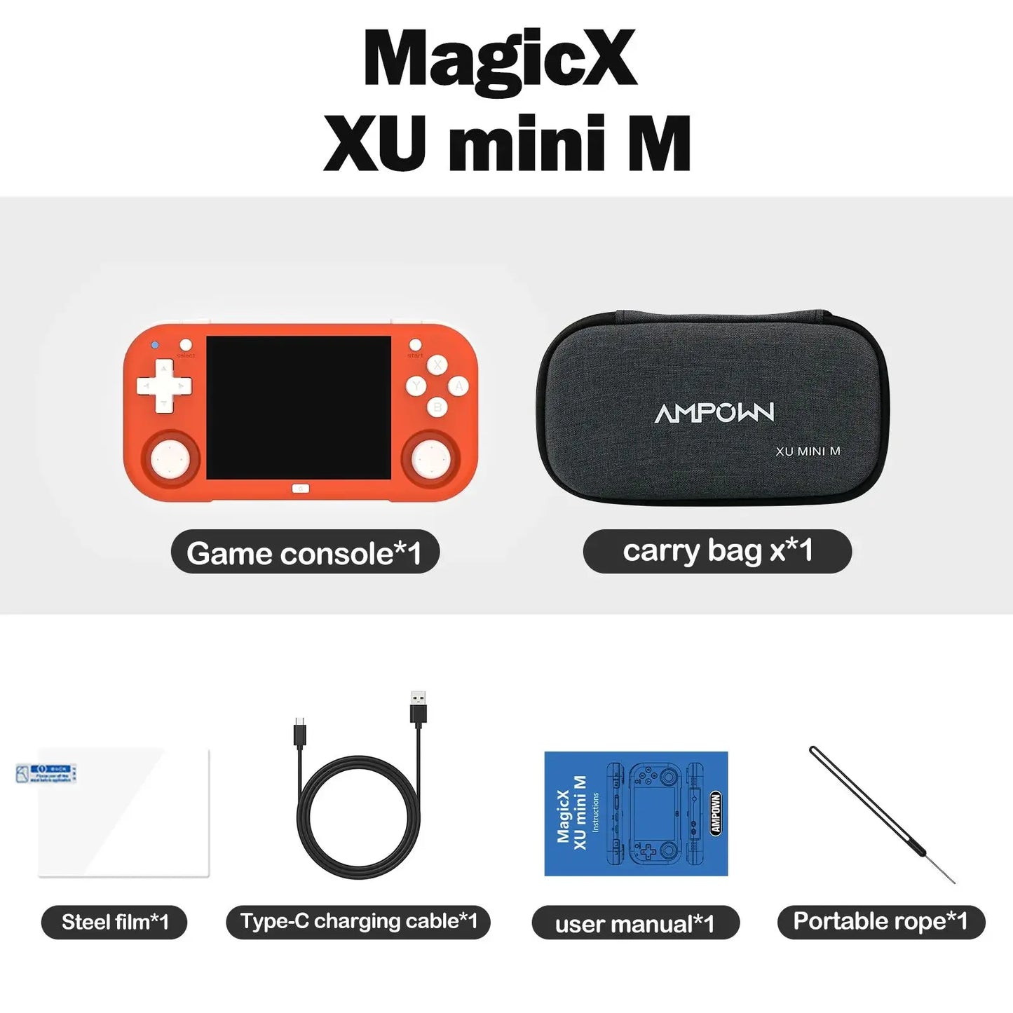 XU MINI M Retro Handheld Game Console (2026 Version)
