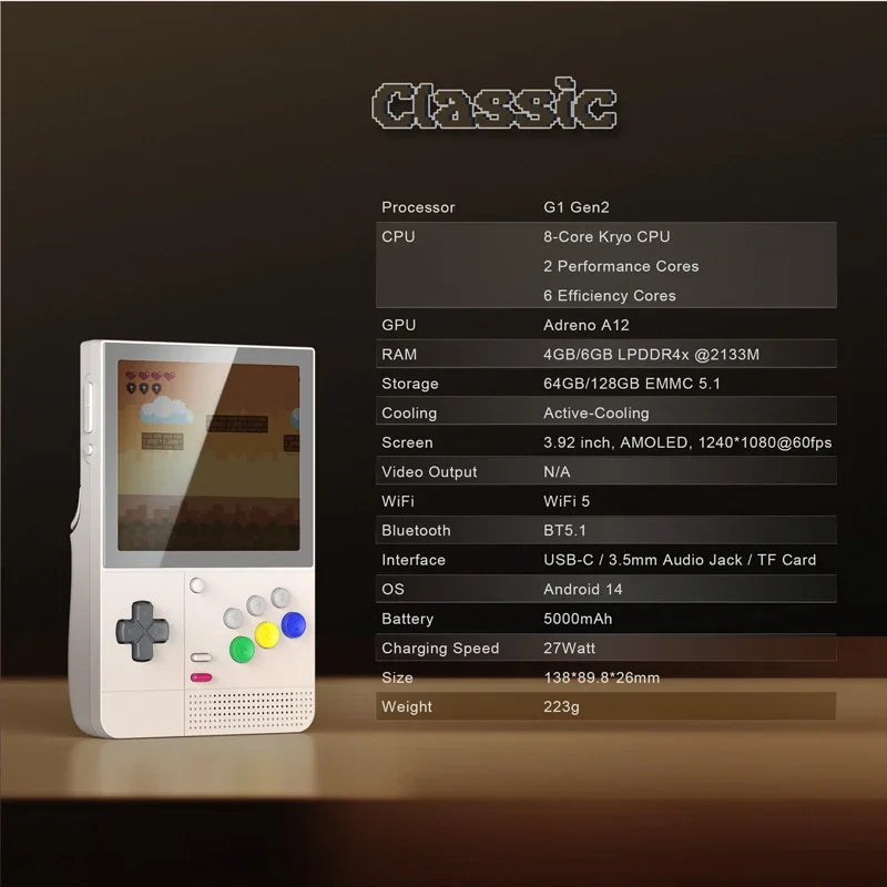 Retroid Pocket Classic Handheld Game Console (2026 Version)