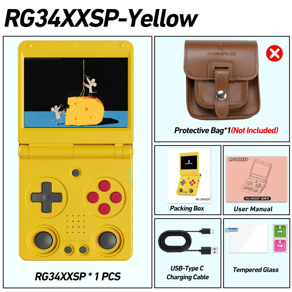 RG34XXSP Retro Handheld Game Console (2026 Version)