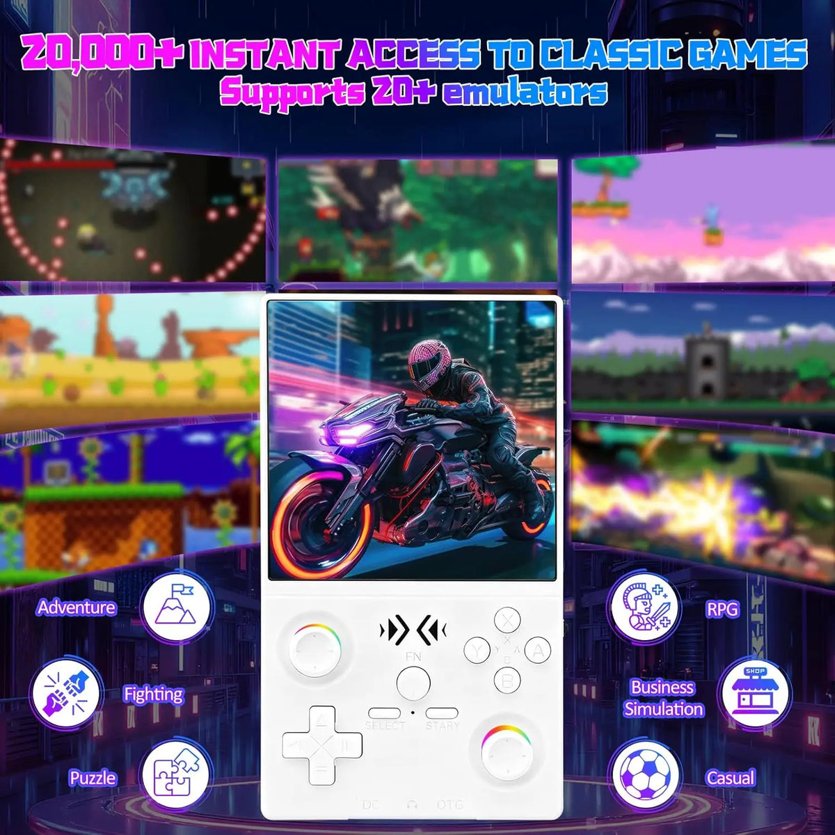 XF40V Retro Handheld Game Console (2026 Version)