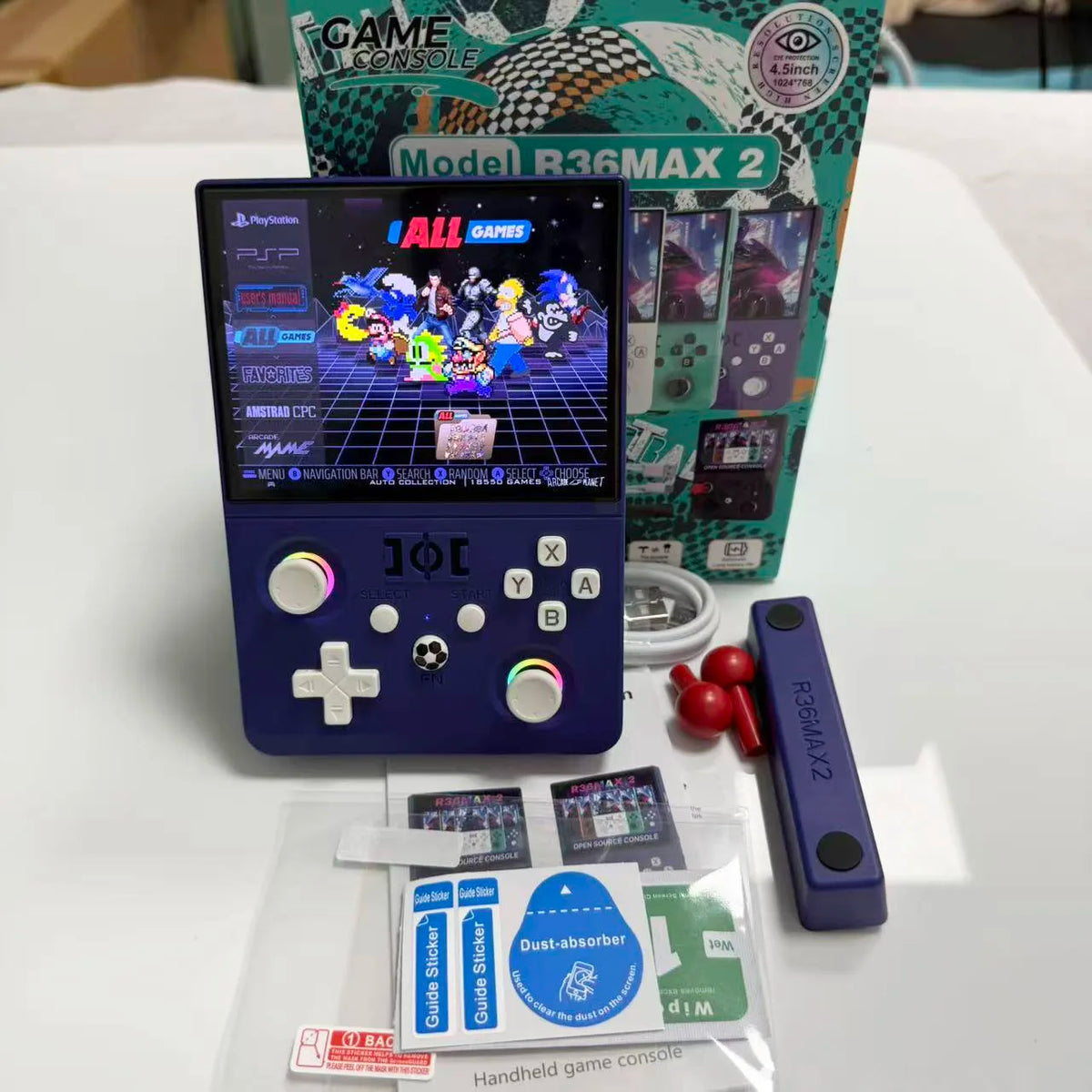 R36 Max 2 Retro Handheld Game Console (2026 Version)