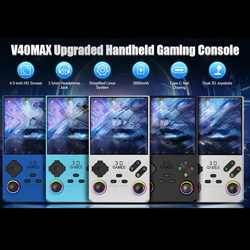 V40 MAX Retro Handheld Game Console (2026 Version)