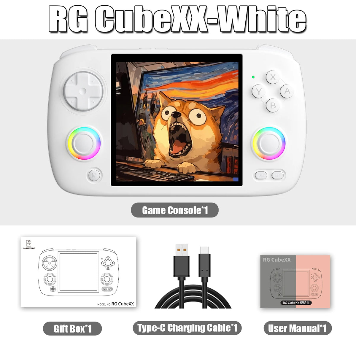 RG CubeXX Retro Handheld Game Console (2026 Version)