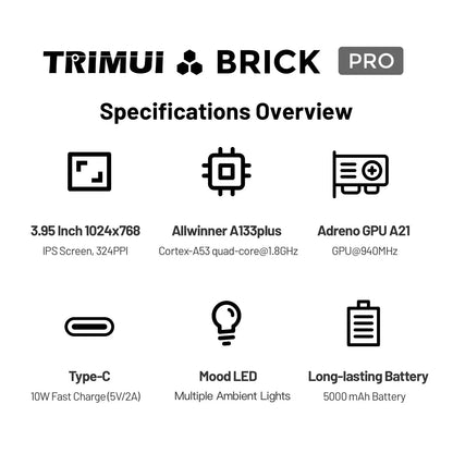 TRIMUI BRICK PRO Retro Handheld Game Console (2026 Version)