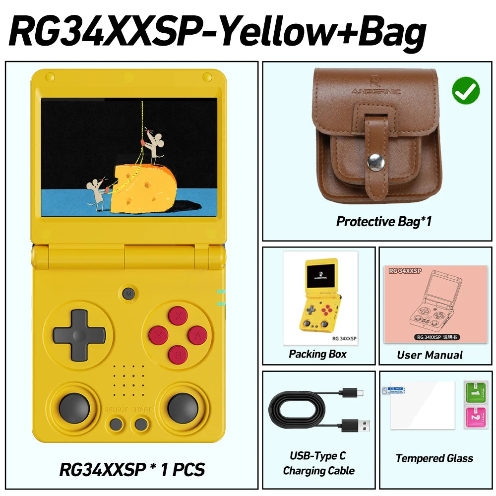 RG34XXSP Retro Handheld Game Console (2026 Version)