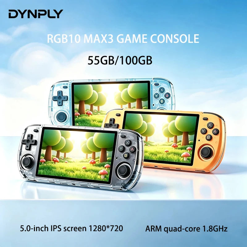 RGB10 MAX 3 Retro Handheld Game Console (2026 Version)