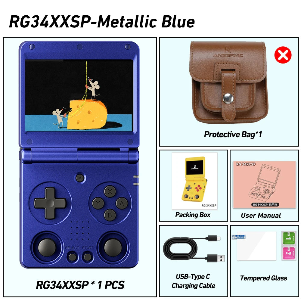 RG34XXSP Retro Handheld Game Console (2026 Version)