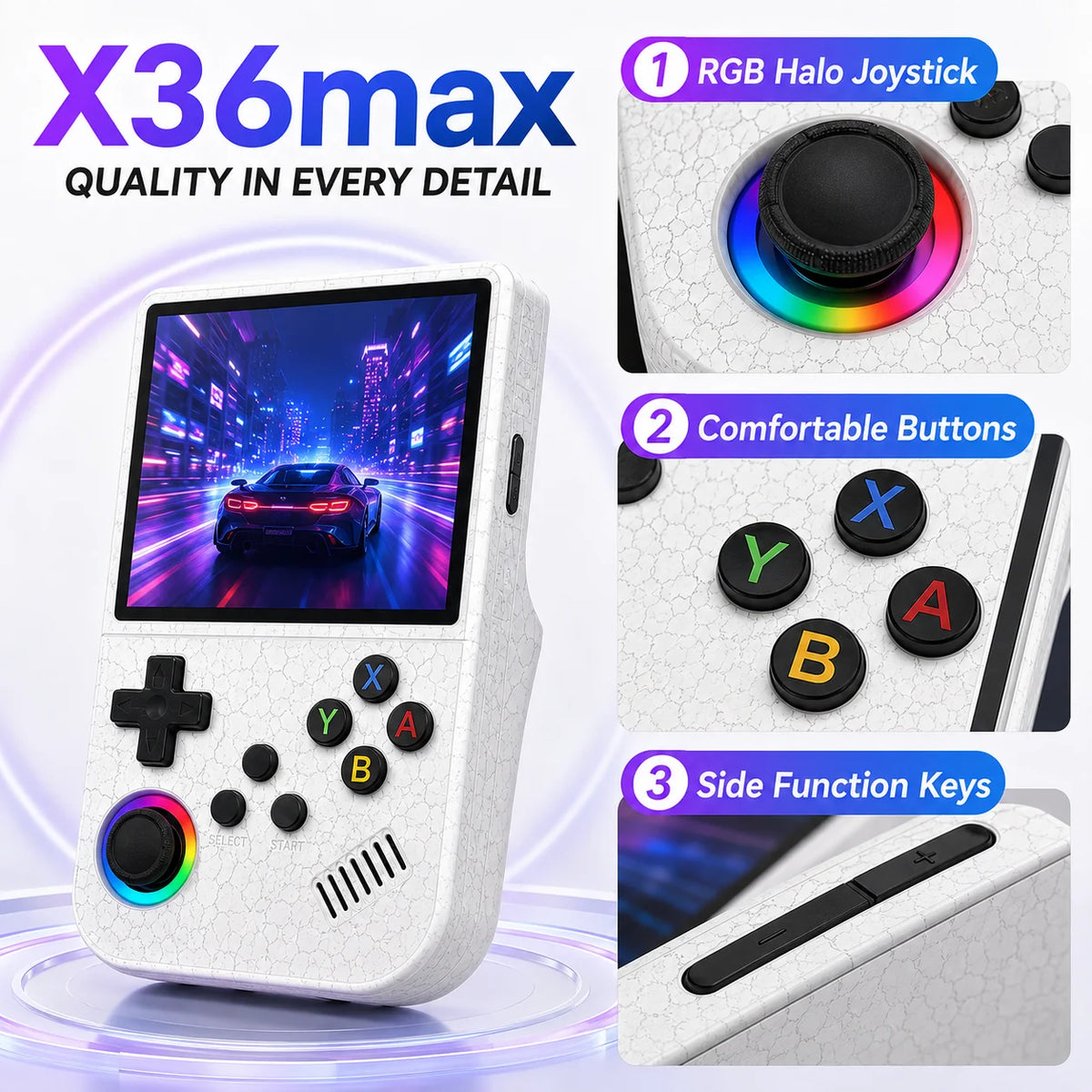 X36 Max Retro Handheld Game Console (2026 Version)