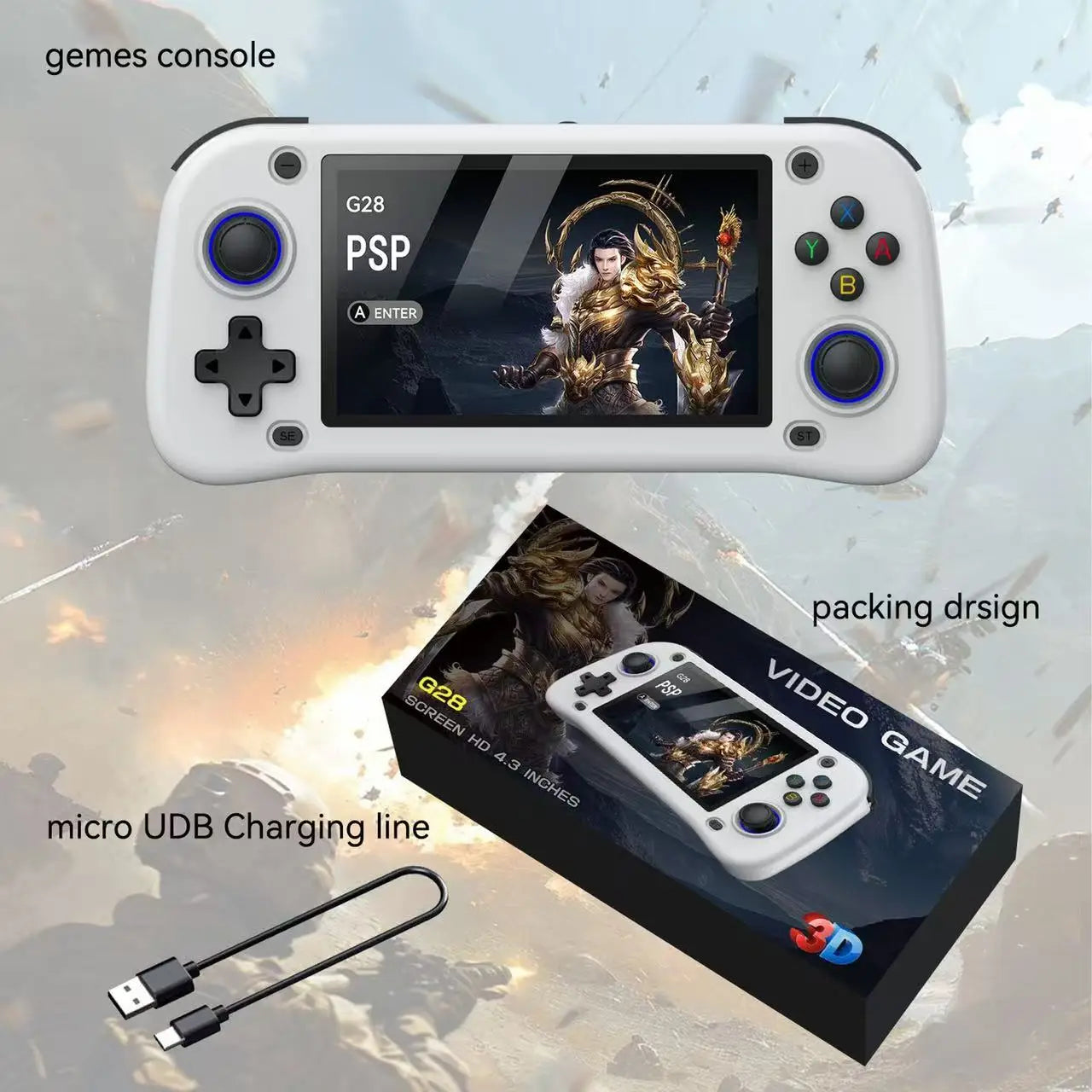 G28 Handheld Game Console (2026 Version)